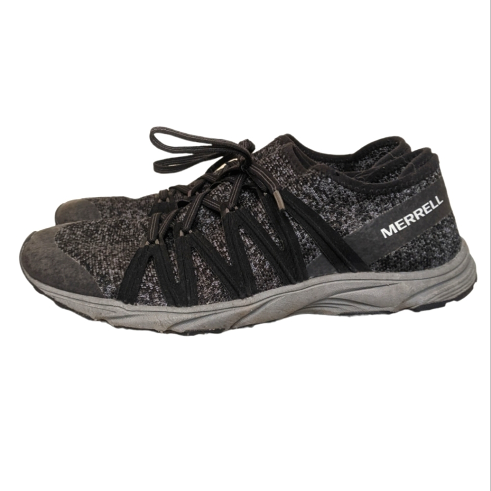 Merrell Riveter Knit Mesh Athletic Sneakers Grey Black